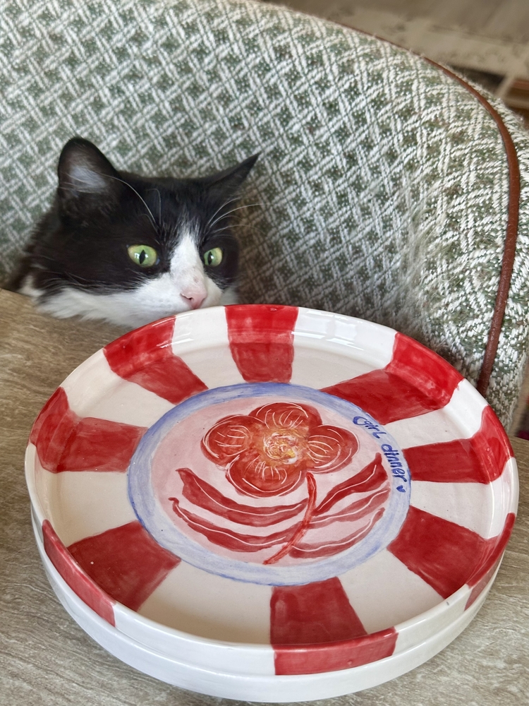 girl dinner plate
