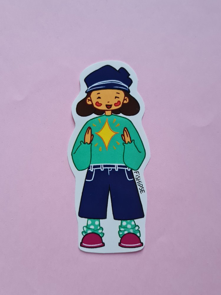 yıldız kız sticker