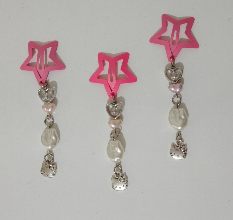 Hello Kitty Yıldız Toka (Pembe)