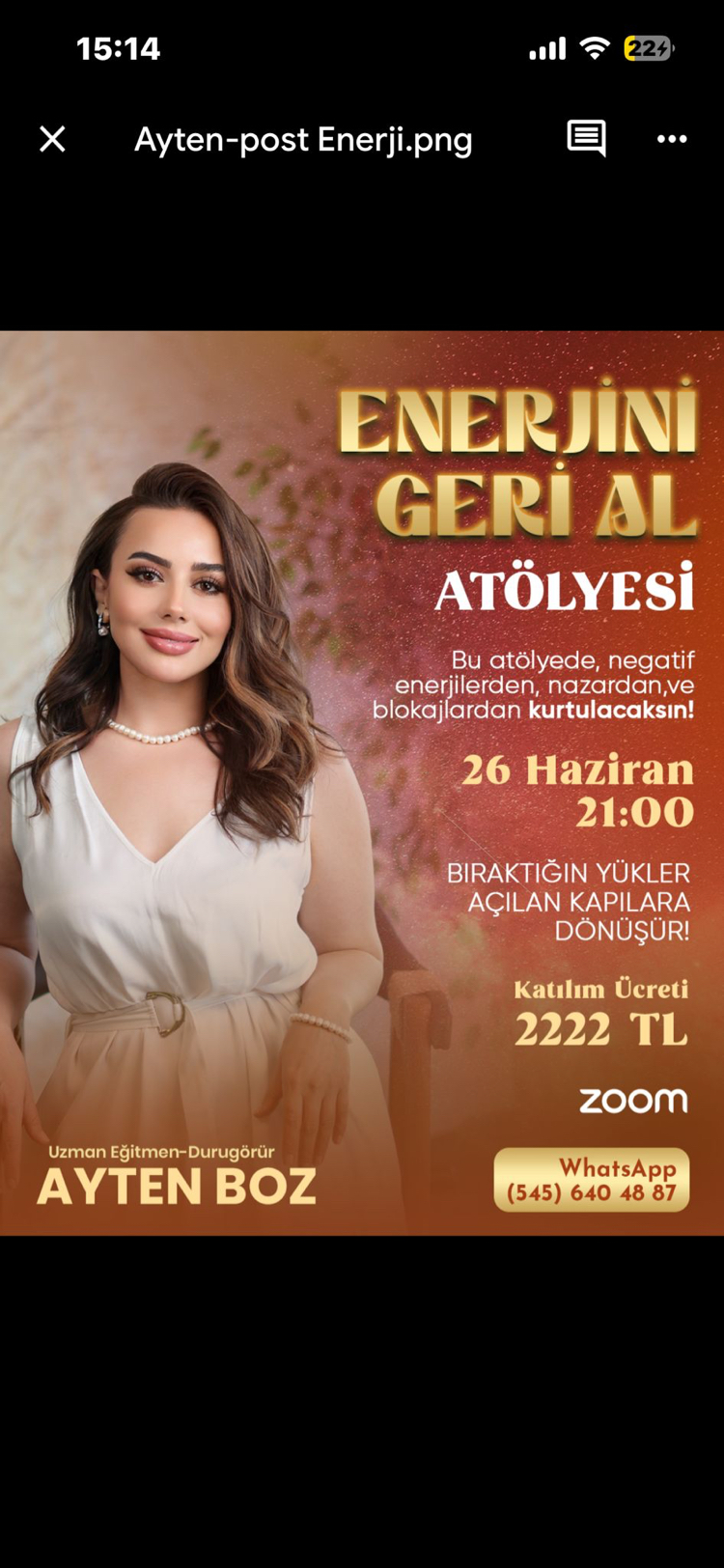 ENERJINI GERI AL ATÖLYESI