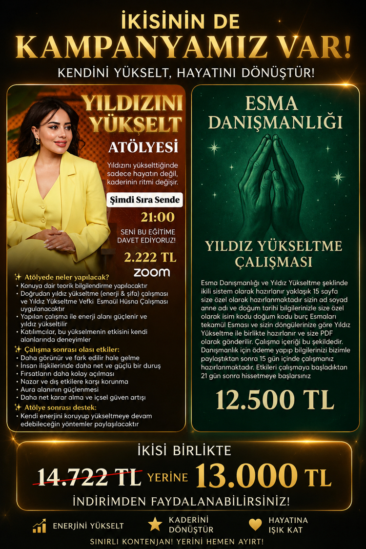 ŞİMDİ YILDIZINI YÜKSELTME ZAMANI