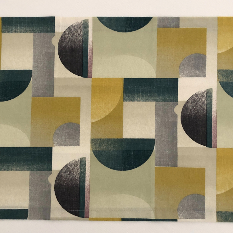Geometrik Desenli Runner 45x130