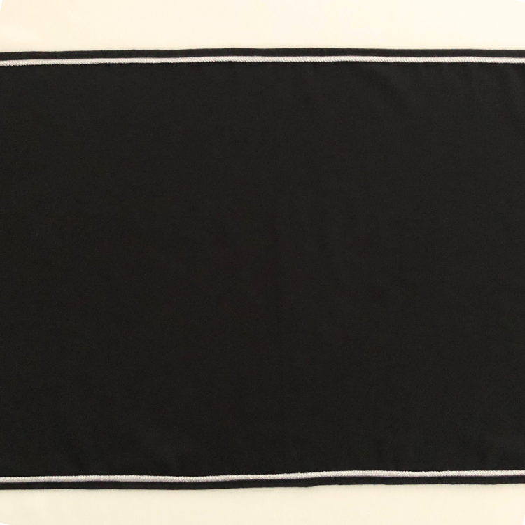 Biyeli Siyah Runner 45x180