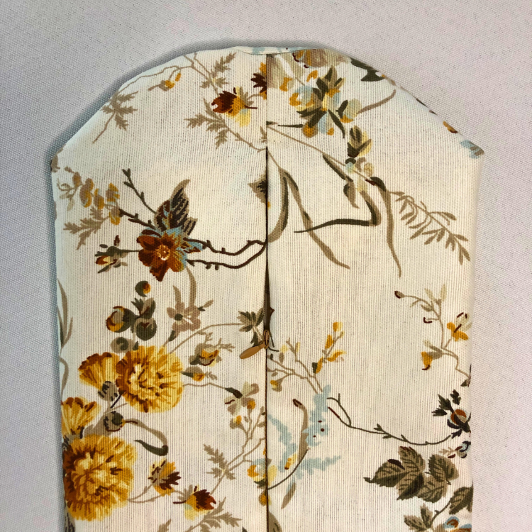 Çiçek Desenli Silindir Kırlent Kılıfı 45x13