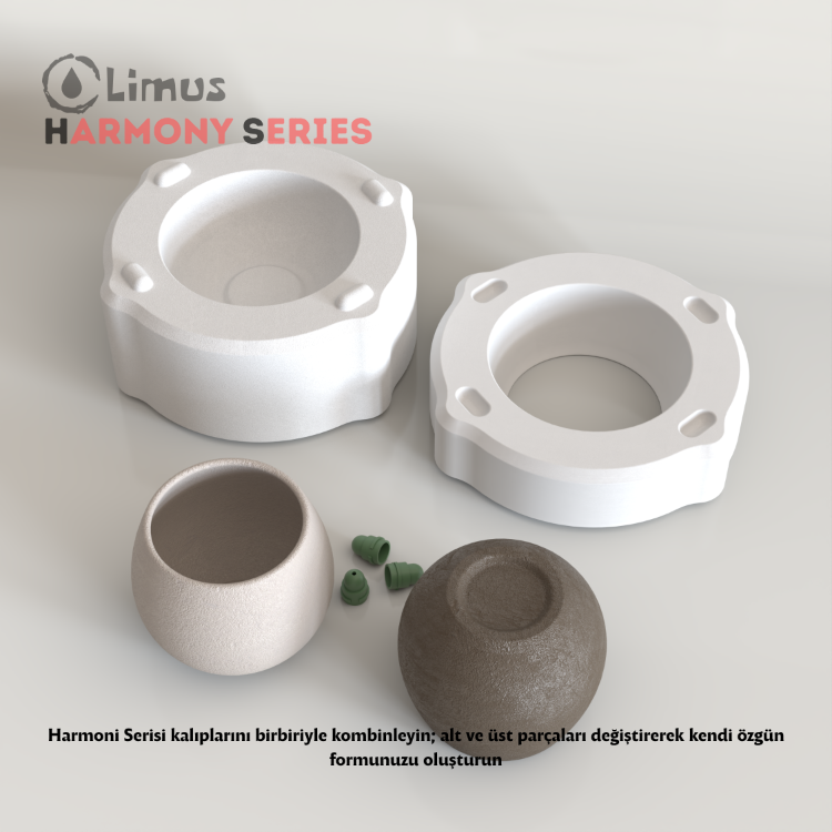 HS-004 HARMONİ SERİSİ KÜRE KUPA ALÇI KALIBI