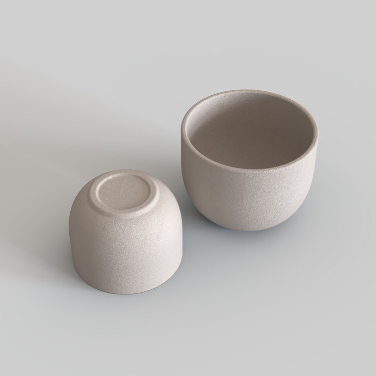 LSET-001 — OVAL KUPA VE FİNCAN SETİ ALÇI KALIPLARI