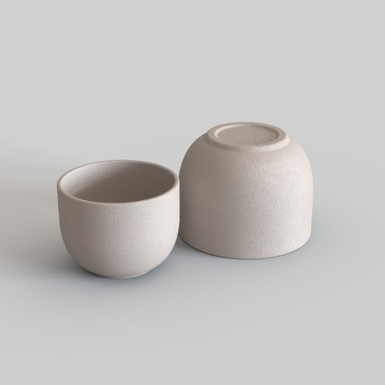 LSET-001 — OVAL KUPA VE FİNCAN SETİ ALÇI KALIPLARI