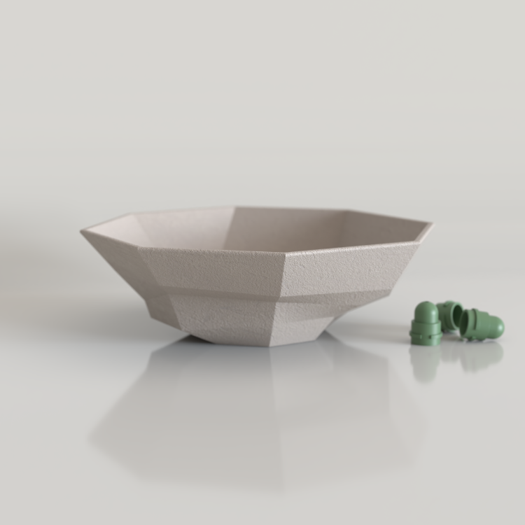 LBL-004 GEOMETRİK KASE ALÇI KALIBI