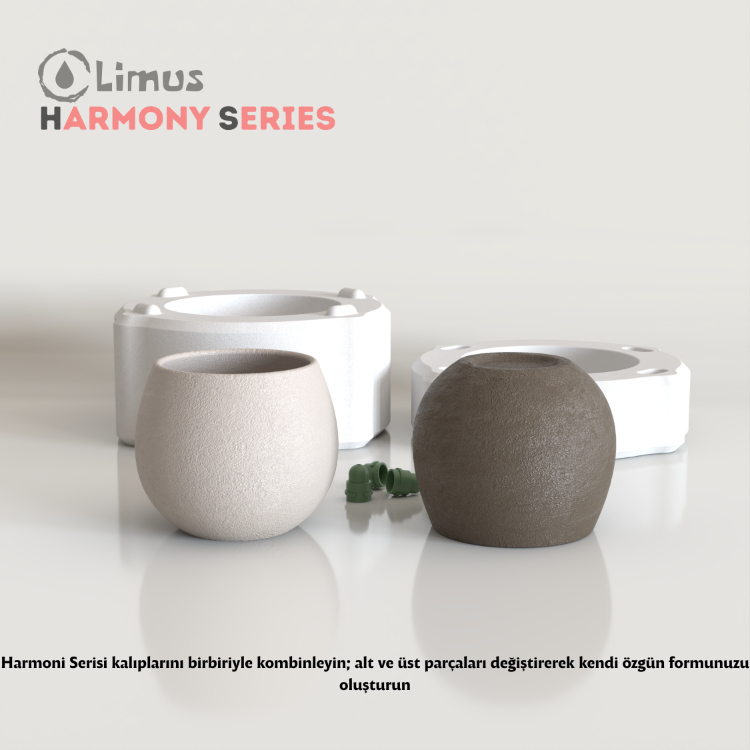HS-004 HARMONİ SERİSİ KÜRE KUPA ALÇI KALIBI