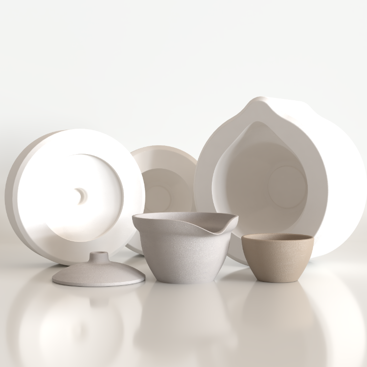 LSET-012 JAPON ÇAY SETİ ALÇI KALIBI