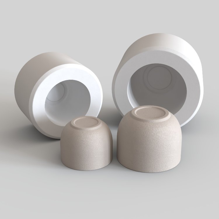 LSET-001 — OVAL KUPA VE FİNCAN SETİ ALÇI KALIPLARI