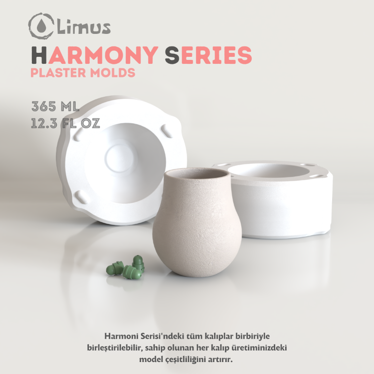 HS-002 HARMONİ SERİSİ KUPA ALÇI KALIBI 
