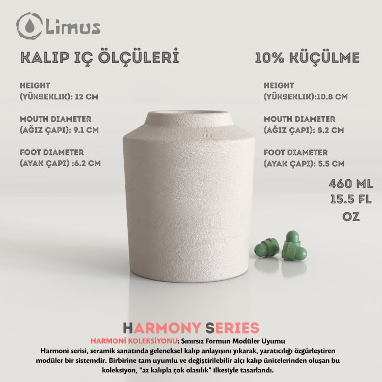 HS-001 HARMONİ SERİSİ KUPA ALÇI KALIBI 