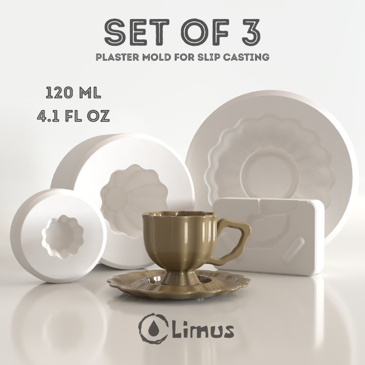 LSET-013 RETRO FİNCAN ALÇI KALIP SETİ