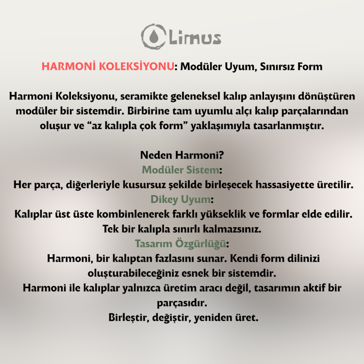 HS-003 HARMONİ SERİSİ KUPA ALÇI KALIBI 