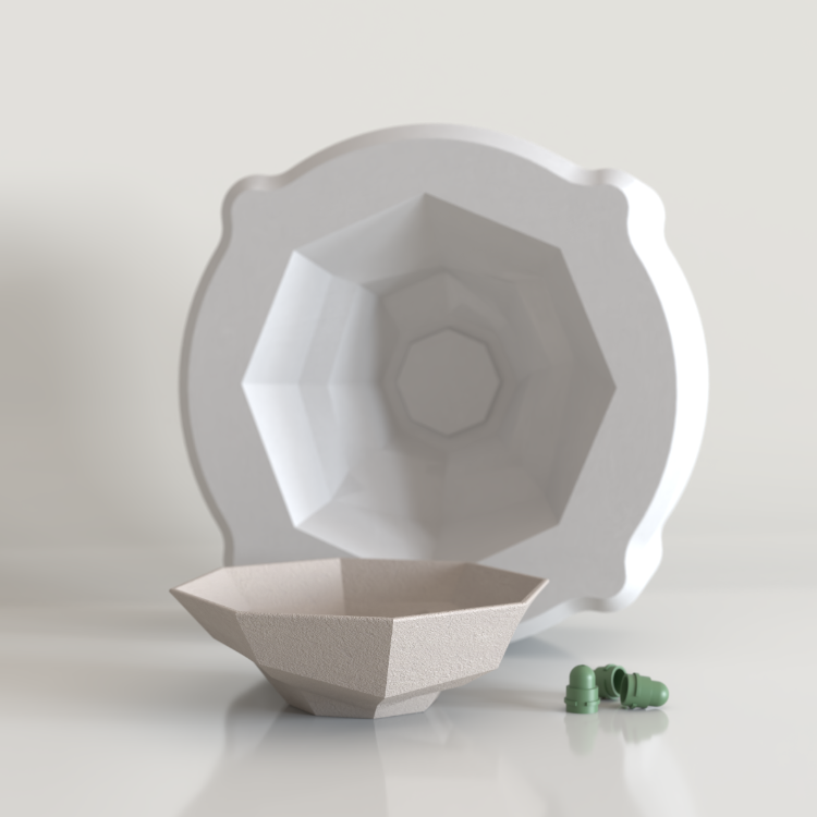 LBL-004 GEOMETRİK KASE ALÇI KALIBI