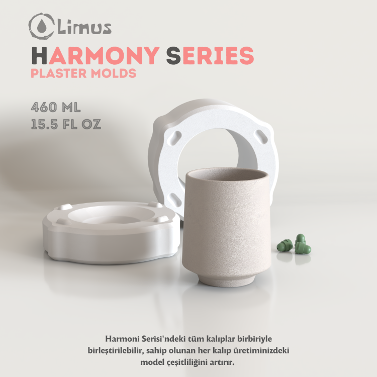 HS-001 HARMONİ SERİSİ KUPA ALÇI KALIBI 