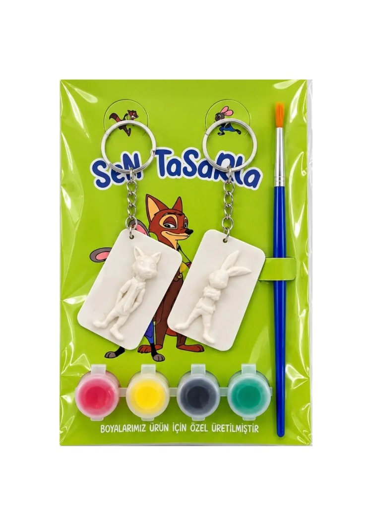 Sen Tasarla 3D Boyama Seti 10'LU Figürlü