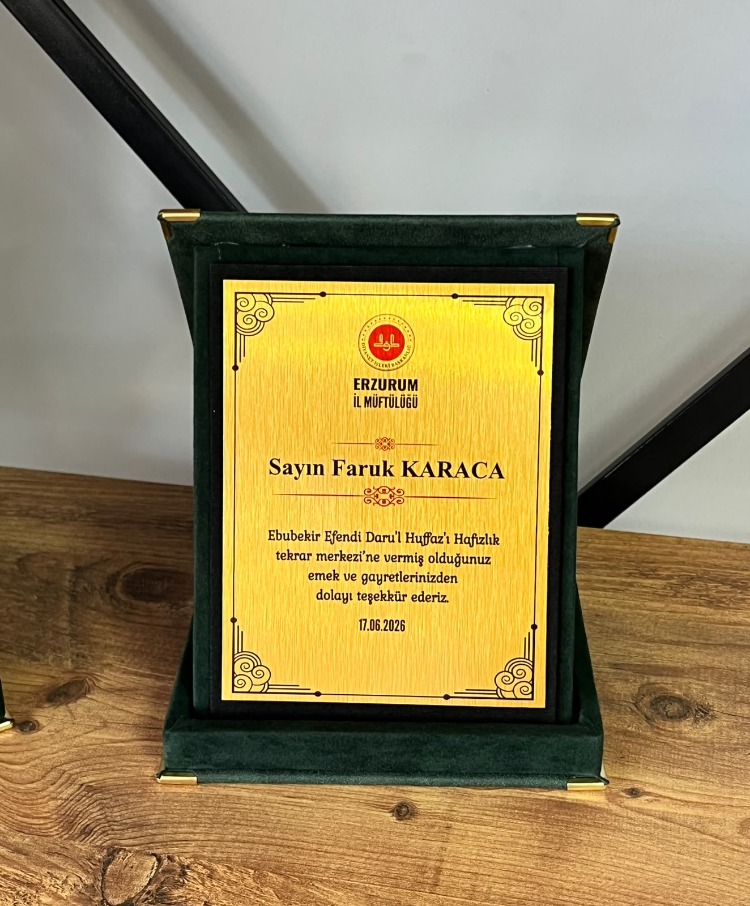 Yeşil Deri Albüm Plaket 