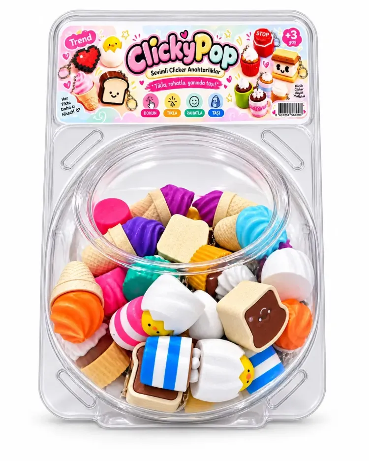 Clicker Anahtarlık Seti (50 ADET) 
