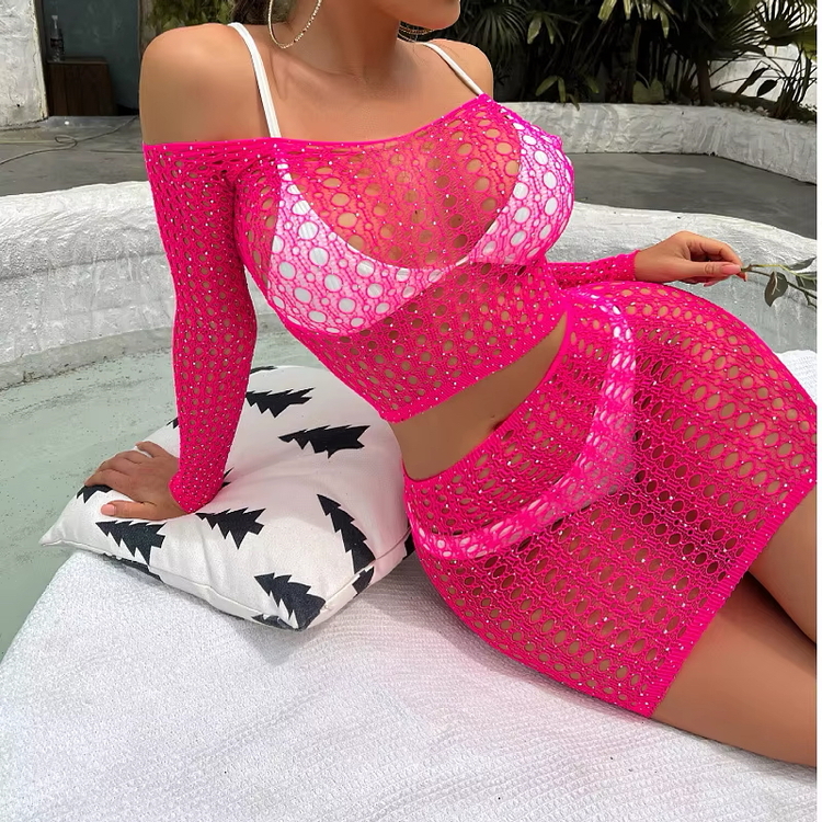 Neon pembe vücut çorabı