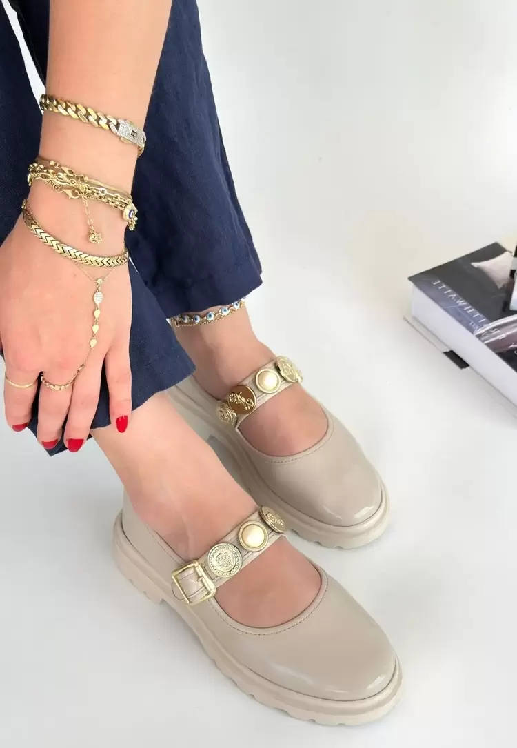Okira Bej Rugan Oxford Ayakkabı