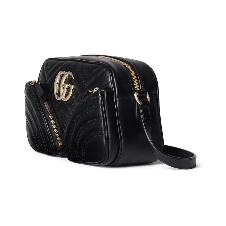 Gucci şık ve fonksiyonel siyah çapraz askılı çanta