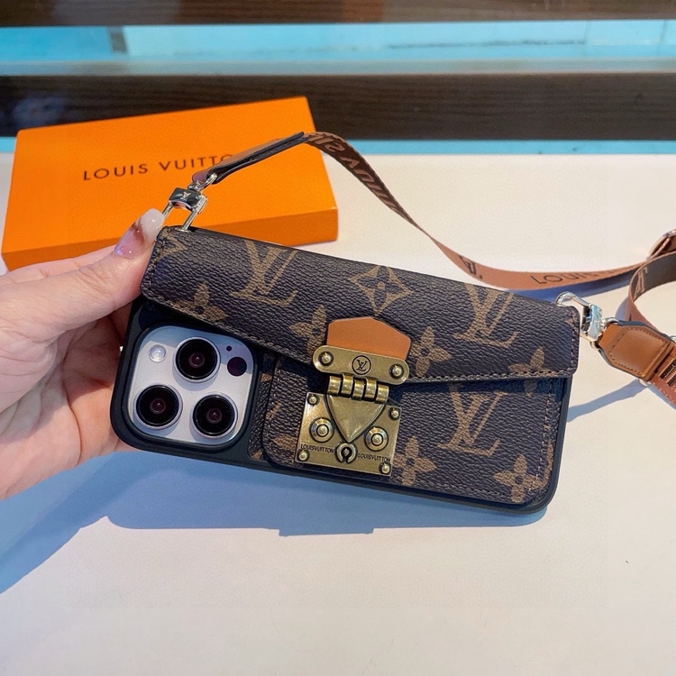  Louis Vuitton Tarzı Lüks Çanta Görünümlü Telefon Kılıfı (Askılı Model)