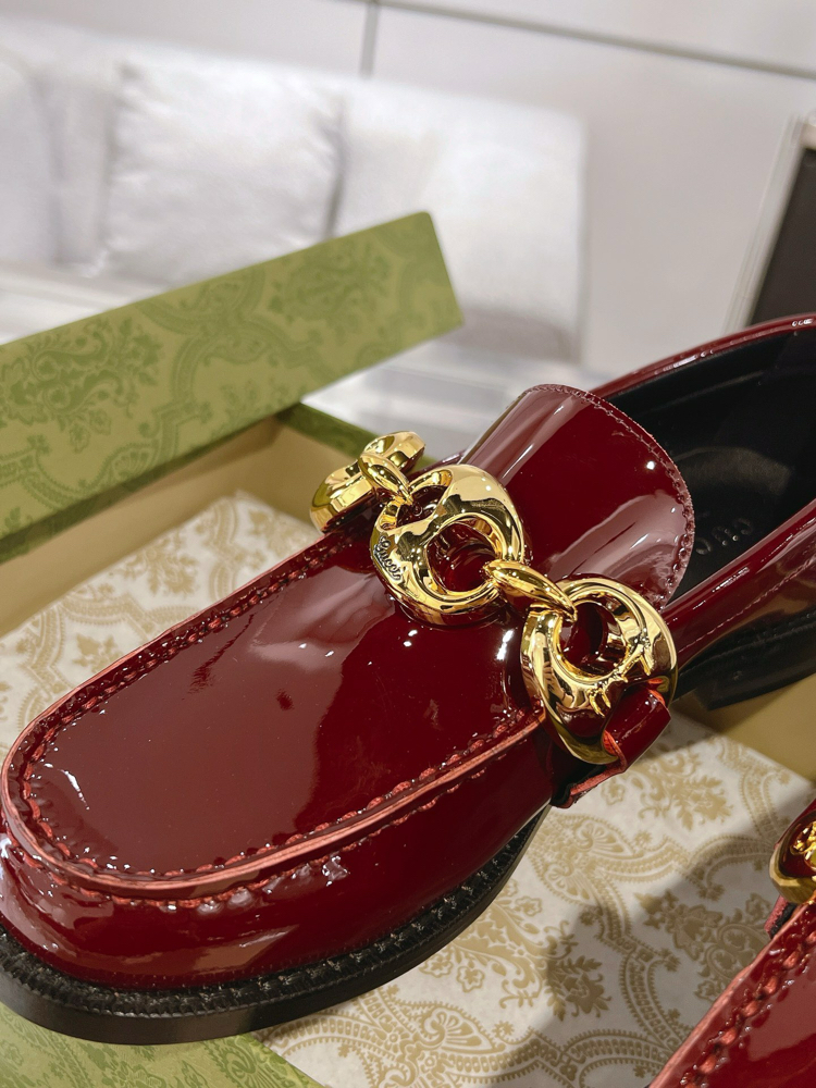  Gucci Rugan Zincir Detaylı Loafer Premium Signature Edition Ayakkabı