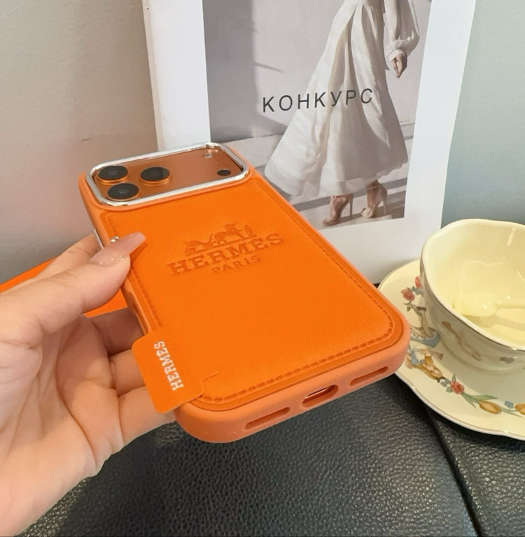 Lüks  Hermes  deri telefon kılıfı