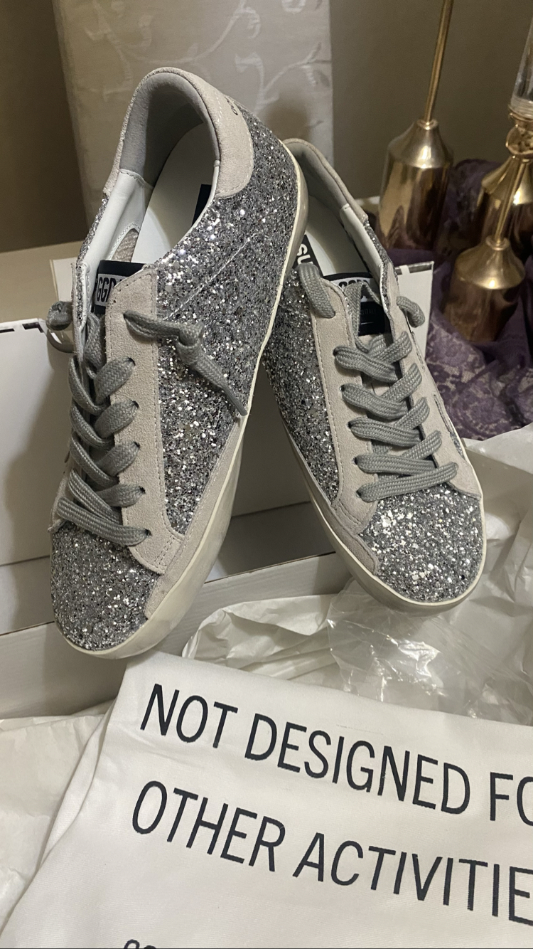 Simli Yıldız Detaylı Sneaker