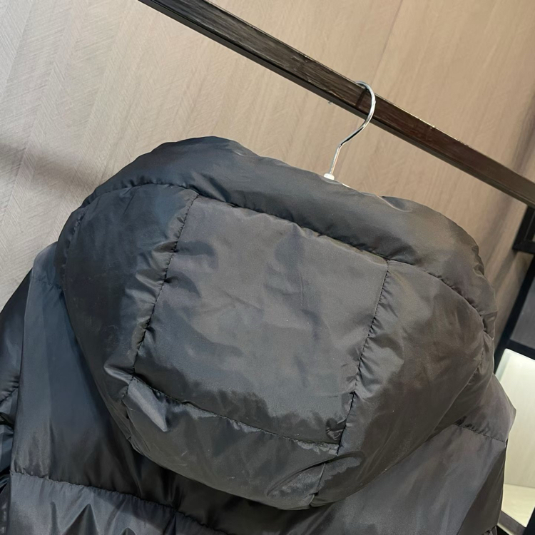 Moncler Chamer kadın kapüşonlu uzun kaz tüyü mont
