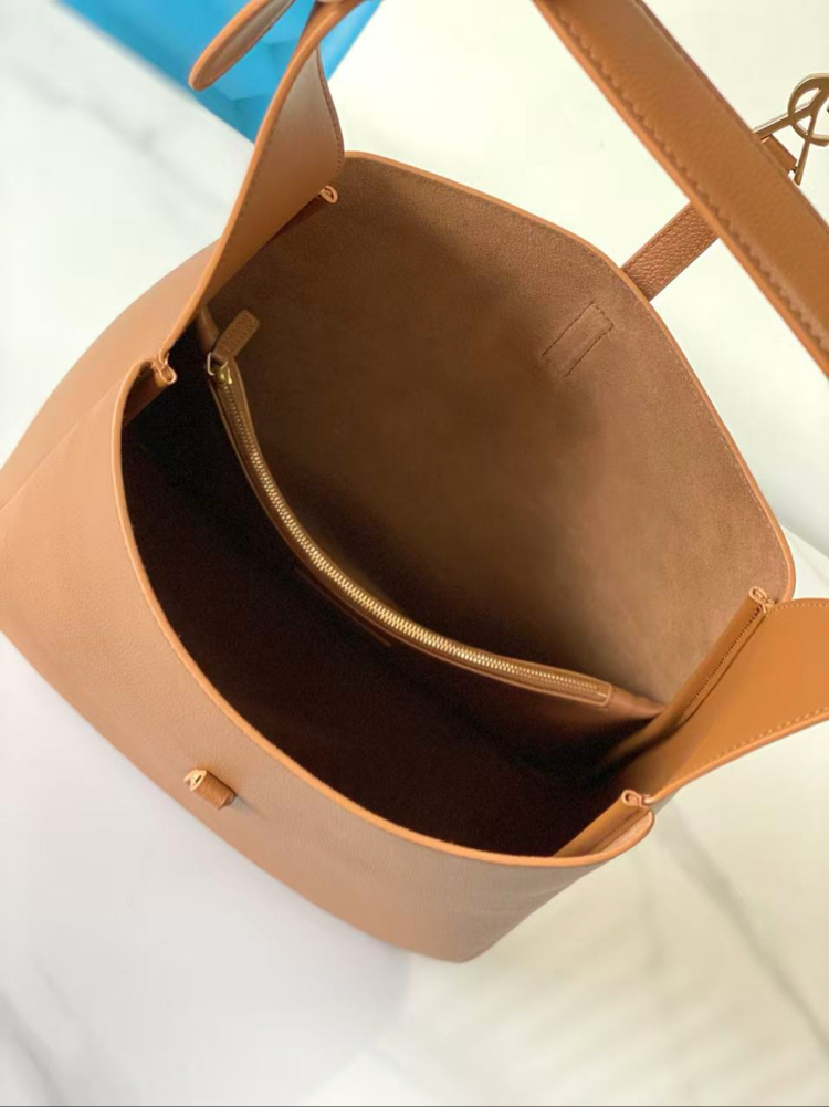  “Premium Soft Leather Y Hobo Bag Çanta Large