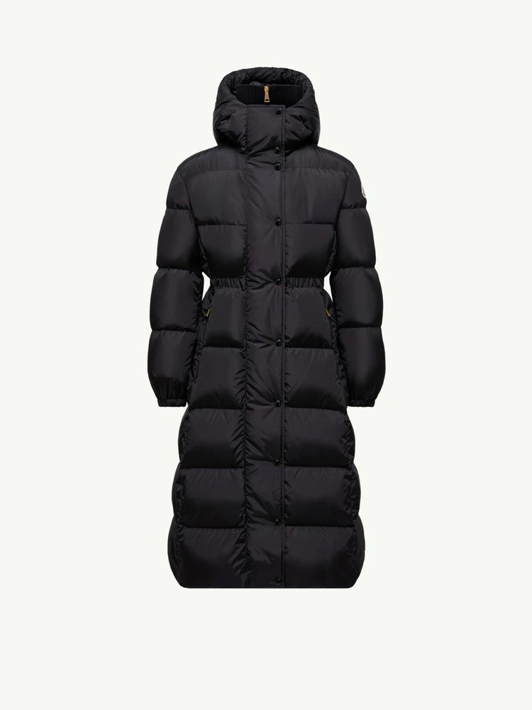 Moncler Chamer kadın kapüşonlu uzun kaz tüyü mont
