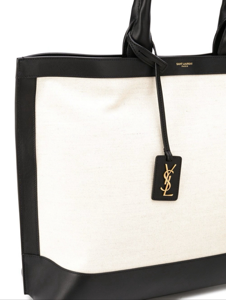 SAINT LAURENT KANVAS & DERİ HOBO ÇANTA