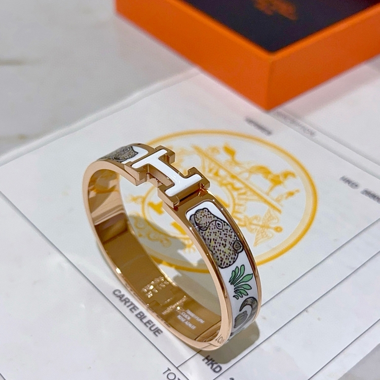 Hermès H Kilidi Desenli Bileklik