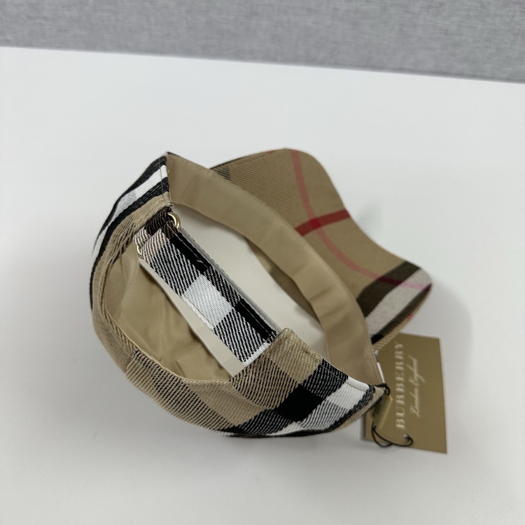 Burberry Vintage Check Cotton Baseball Cap