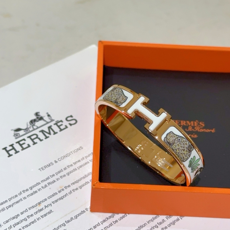 Hermès H Kilidi Desenli Bileklik