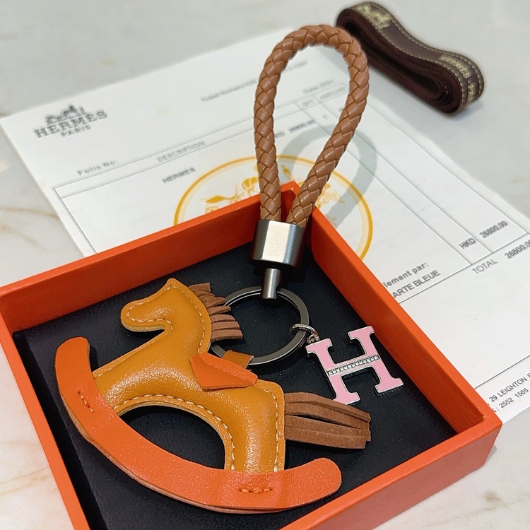 Hermès “Rocking Horse” Tasarım Lüks Deri Anahtarlık ve Çanta Aksesuarı