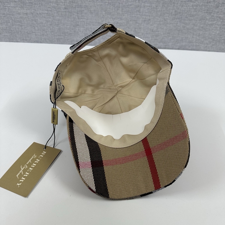 Burberry Vintage Check Cotton Baseball Cap