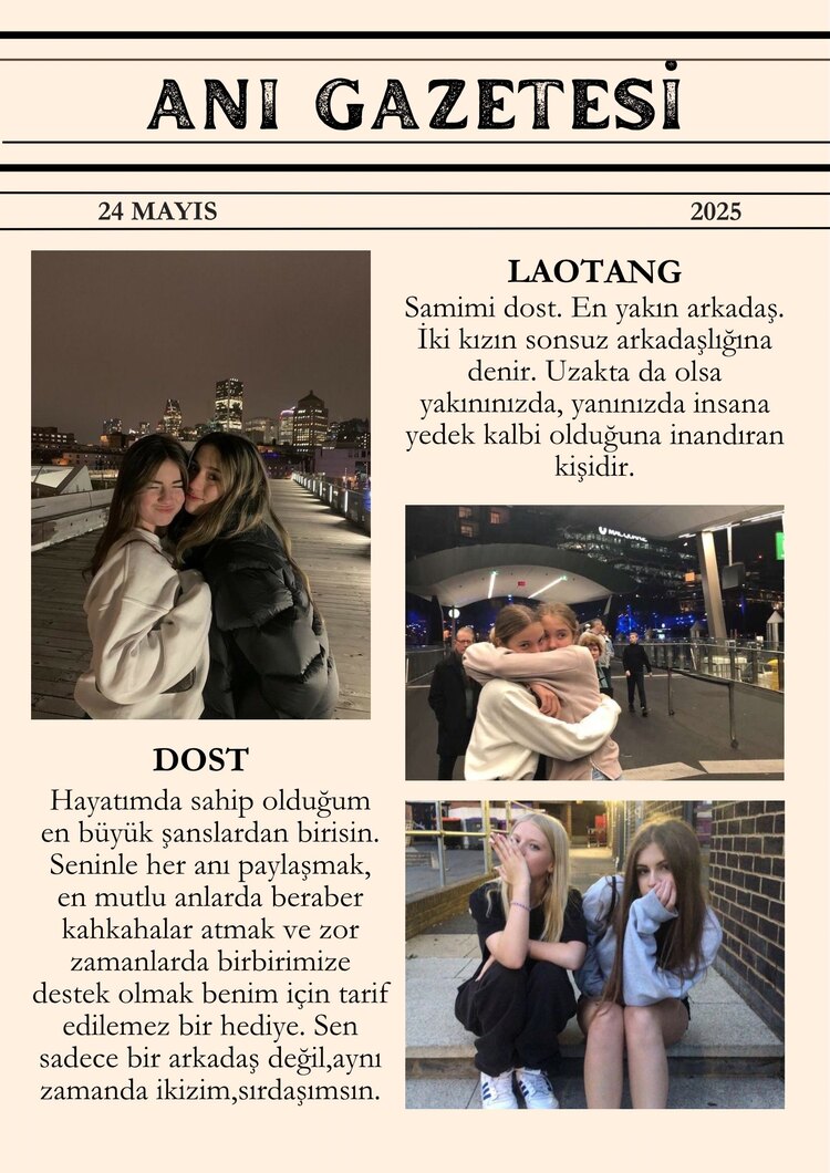 Anı Gazetesi (ÇERÇEVESİZ)