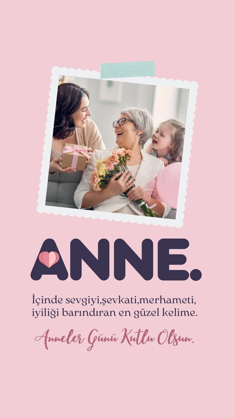 Anneler Günü Posteri ( ÇERÇEVESİZ )