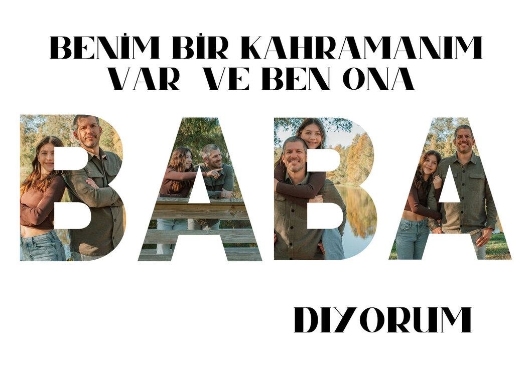 Babalar günü posteri 2 ( ÇERÇEVESİZ )