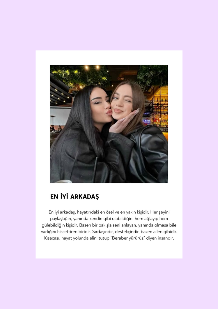 En Yakın Arkadaşım Posteri ( ÇERÇEVESİZ )