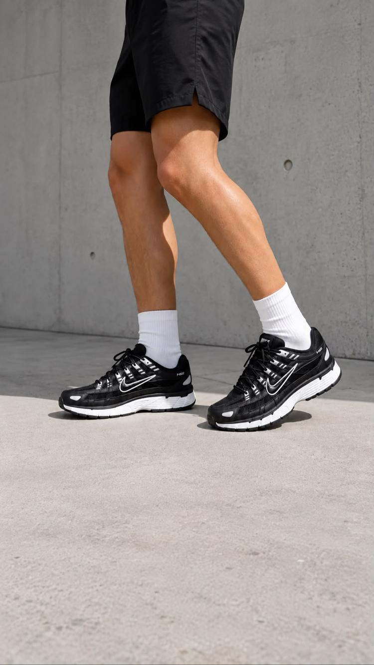 NIKE P-6000 BLACK WHİTE