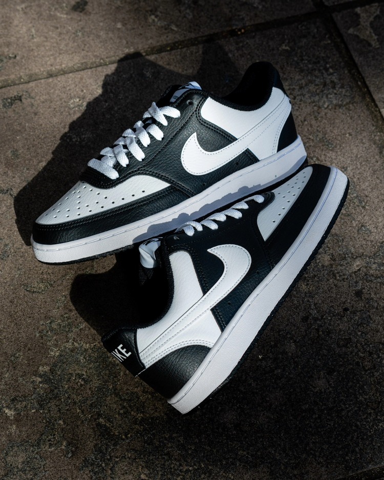 NİKE COURT VİSİON LOW DARK BLACK WHİTE