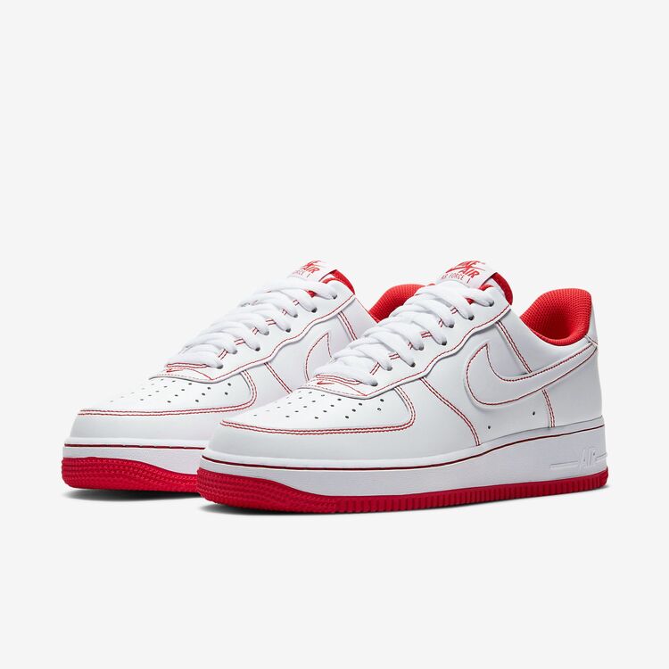 NİKE AİR FORCE 1 07 LOW STİTCH WHİTE UNİVERSİTY RED