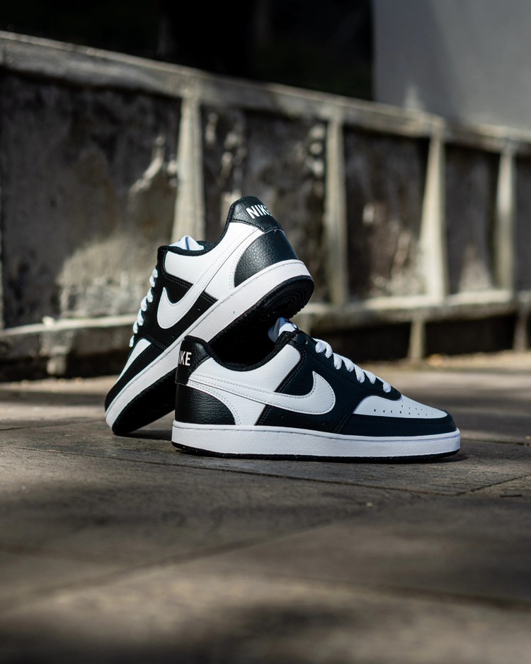 NİKE COURT VİSİON LOW DARK BLACK WHİTE