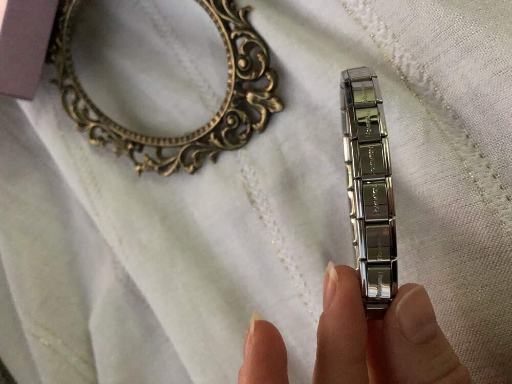 İtalyan Charm Yazılı Bileklik