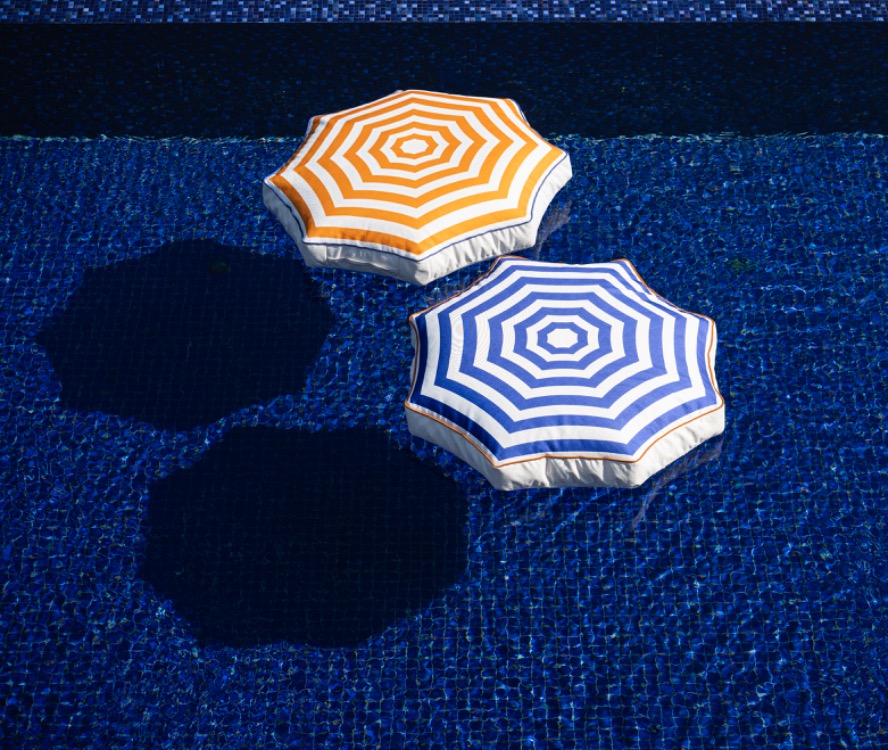 Sun Umbrella Havuz Pufu 130×130×20 cm | Dış Mekan ve Havuz Minderi / Orange